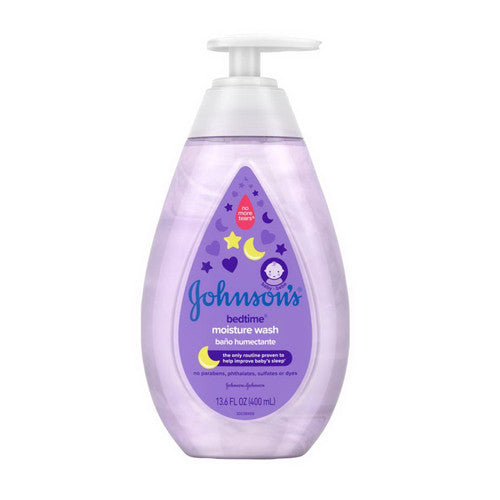 Johnsons Bedtime Baby Moisture Wash with Soothing Aromas, 13.6 Oz